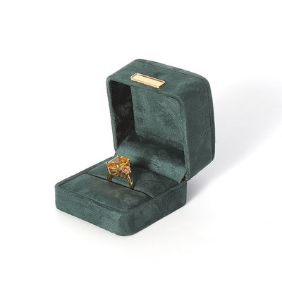 hign end luxury green flannel velvet เครื่องประดับกล่องสําหรับสายแขน สร้อยคอ แหวนหู