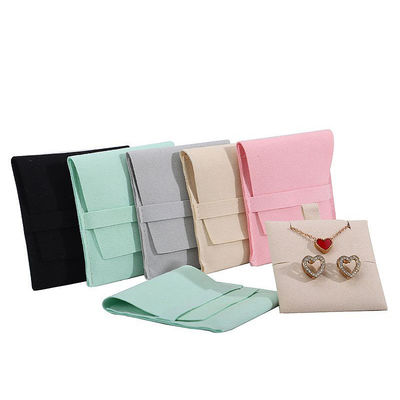 กระเป๋าเก็บเครื่องประดับไมโครไฟเบอร์แบบ Soft Touch พร้อมเครื่องแยกหูที่ถอดได้